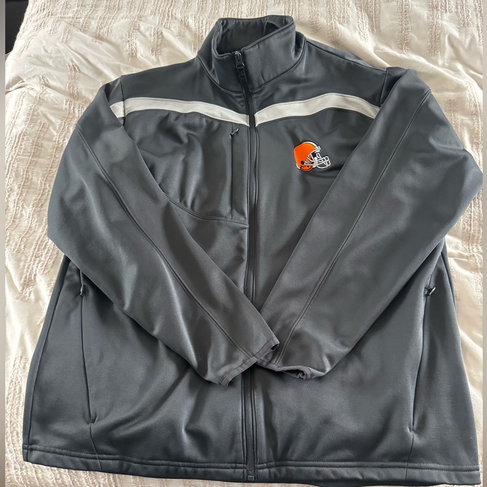 Large Antigua Cleveland Browns Full Zip Jacket